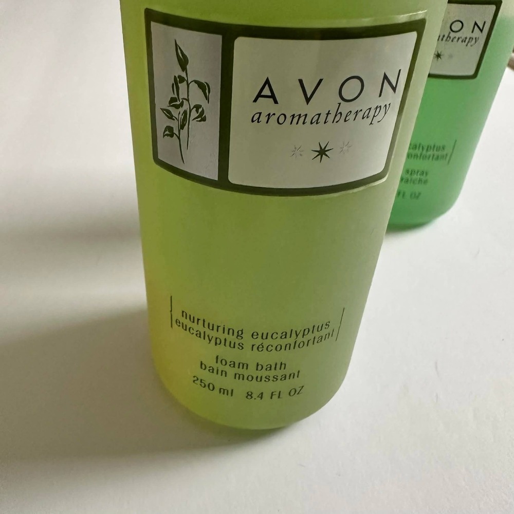 Avon Aromatherapy Nurturing Eucalyptus Gift Set Skin Cooler Foam Bath Body Cream - Picture 4 of 9